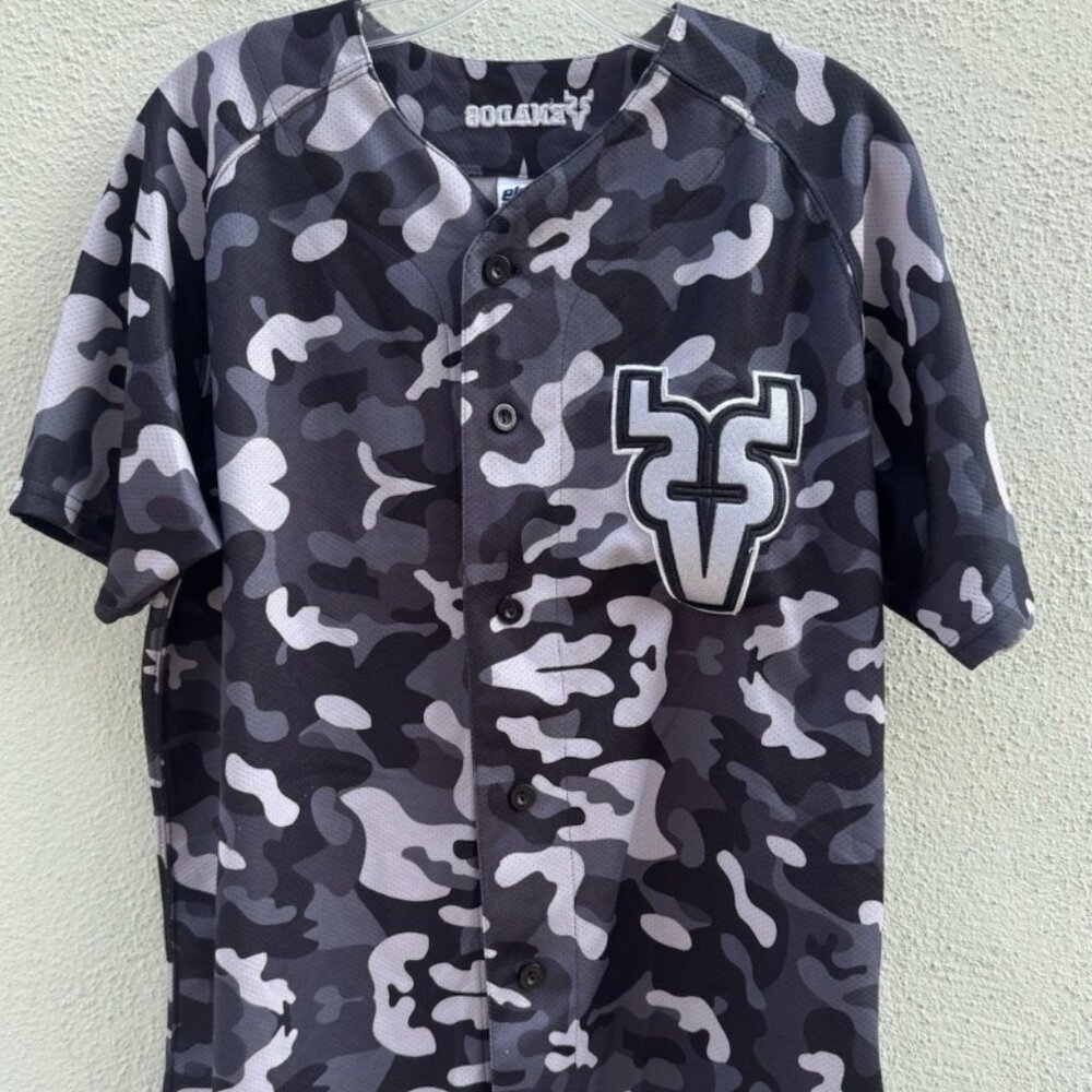 Rare Mexican Baseball Jersey El Siglo Oficial Venados De Mazatlán Mens Camo M